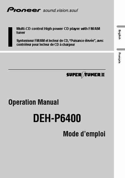 Pioneer CD Player DEH-P6400-page_pdf